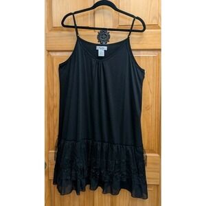 Angel Heart Women's 2X Under Top Extension Black Adjustable Straps